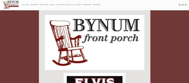 screenshot and link to bynumfrontporch.org